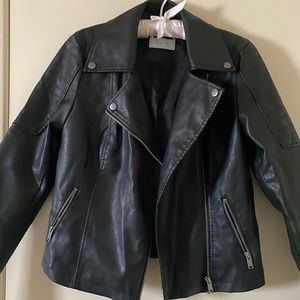 Noisy May Black Faux Leather Jacket